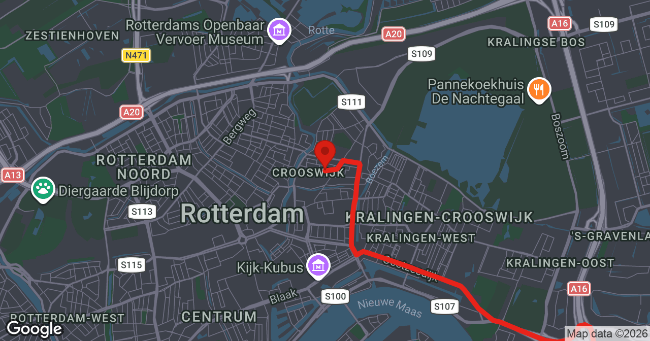 Kaart van de meldlocatie