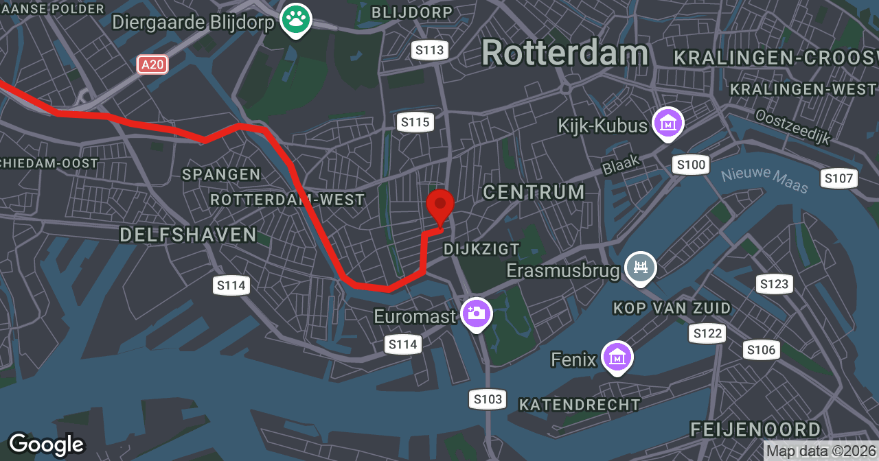 Kaart van de meldlocatie
