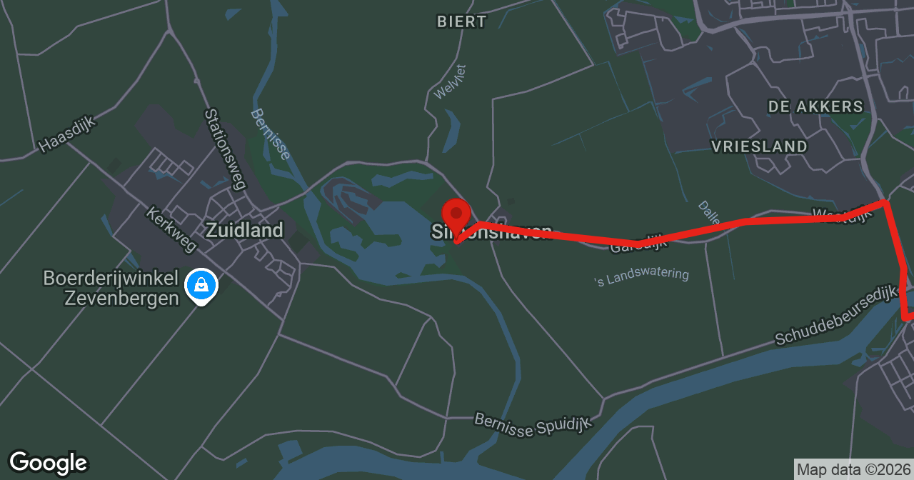 Kaart van de meldlocatie