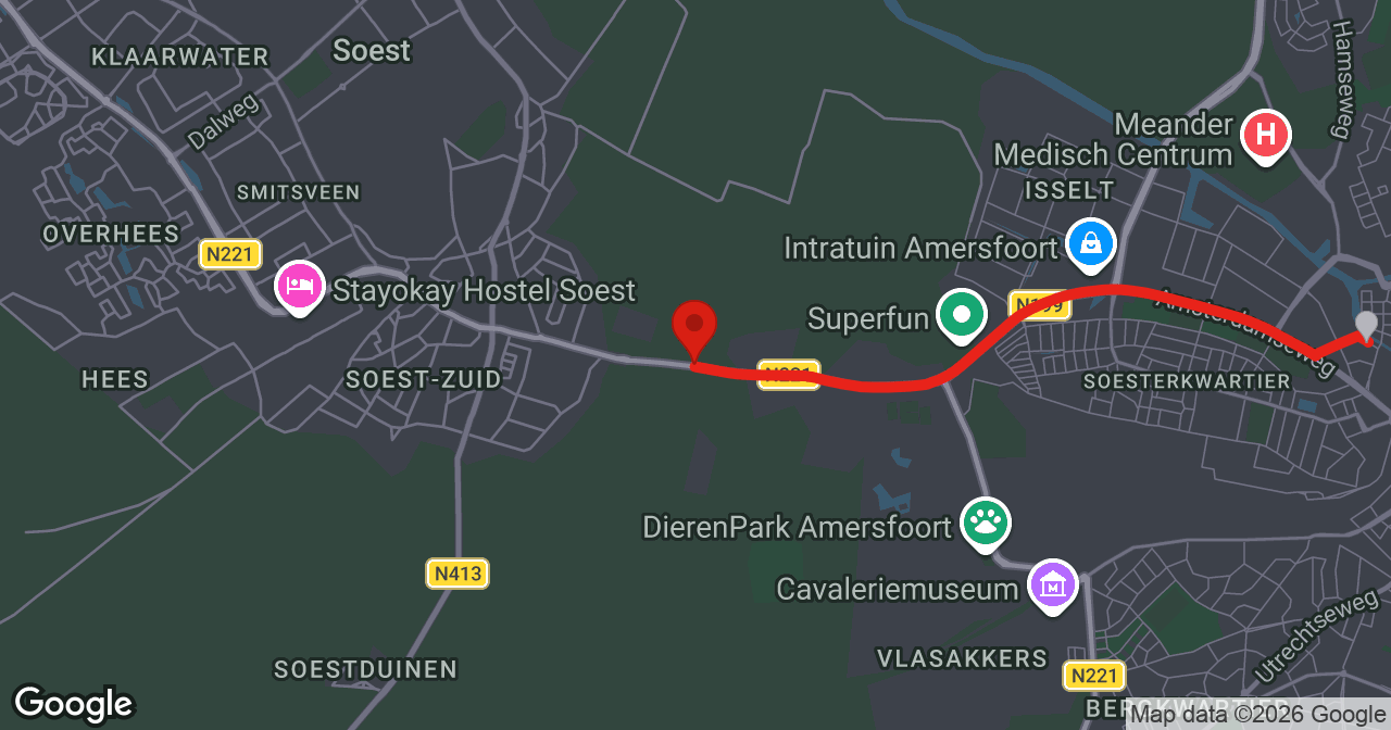 Kaart van de meldlocatie