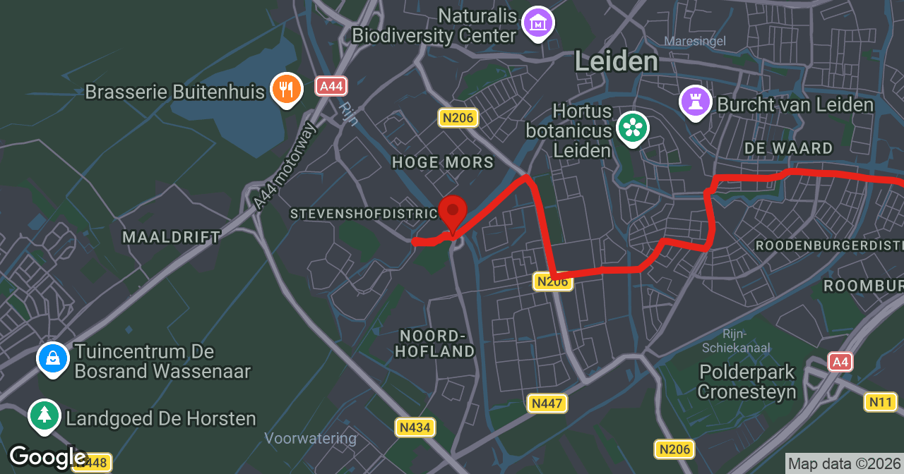 Kaart van de meldlocatie