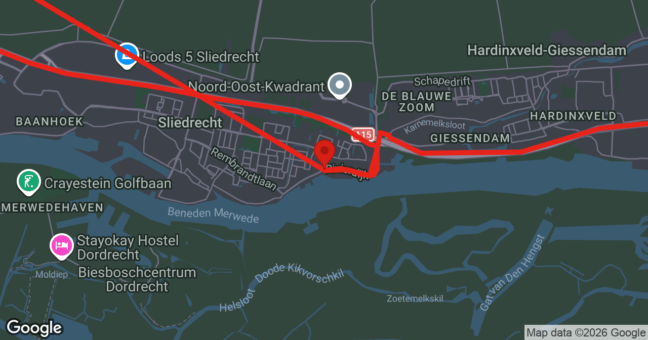 Kaart van de meldlocatie