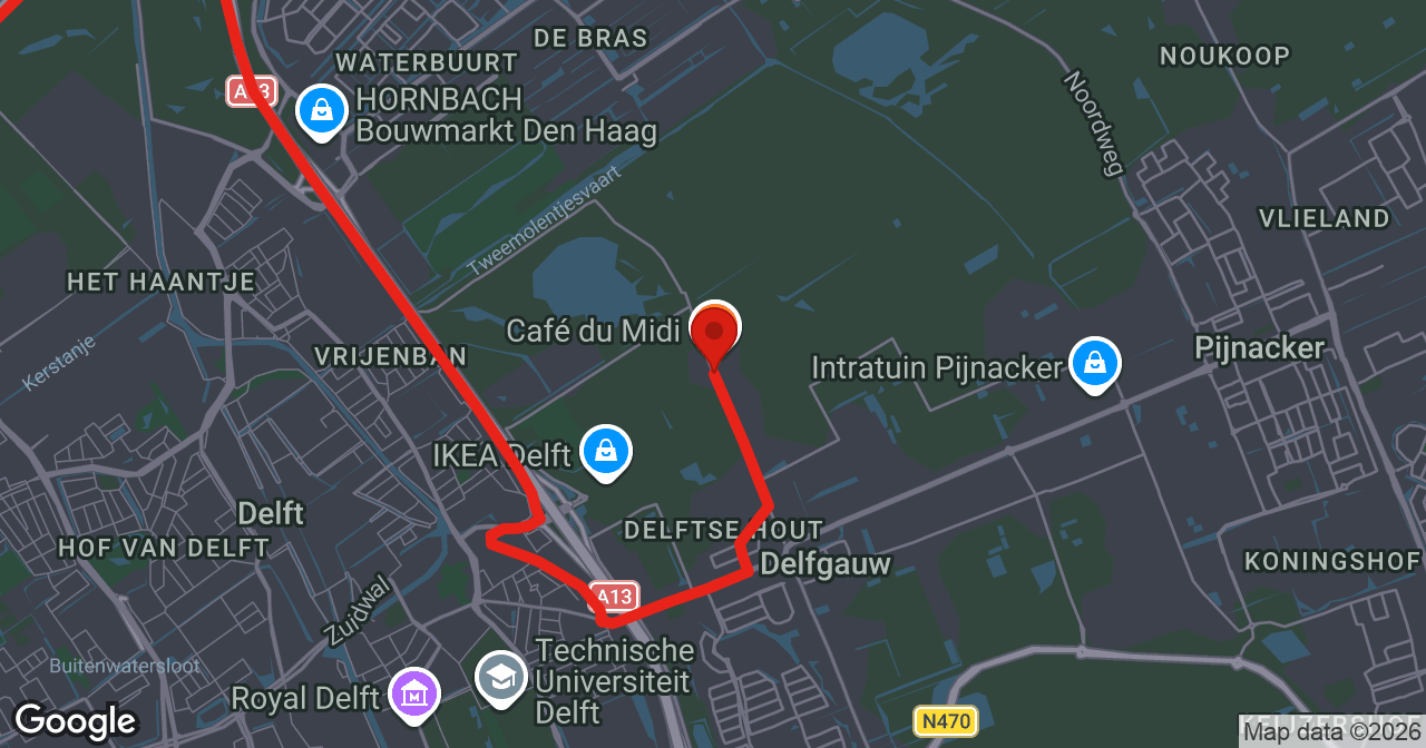 Kaart van de meldlocatie