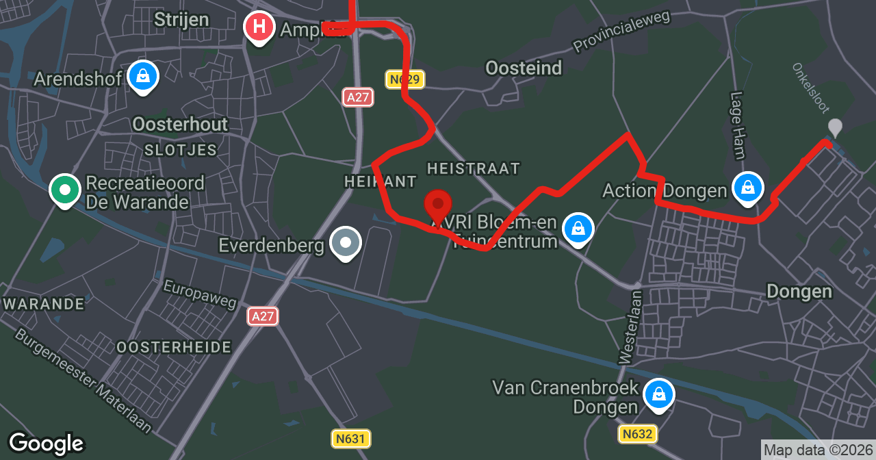 Kaart van de meldlocatie