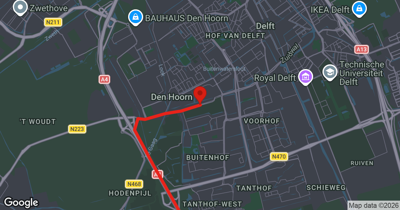 Kaart van de meldlocatie