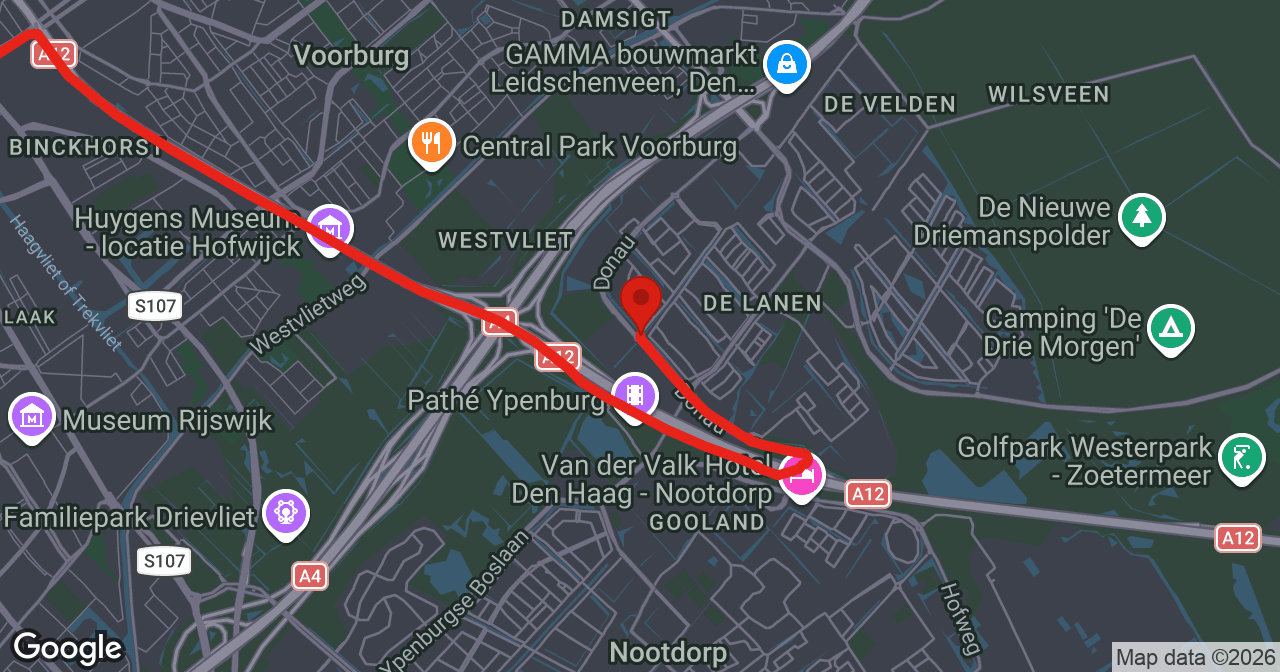 Kaart van de meldlocatie