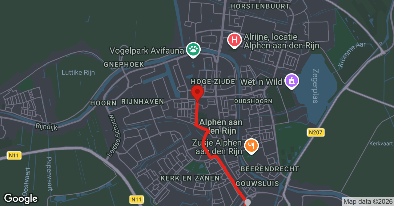 Kaart van de meldlocatie