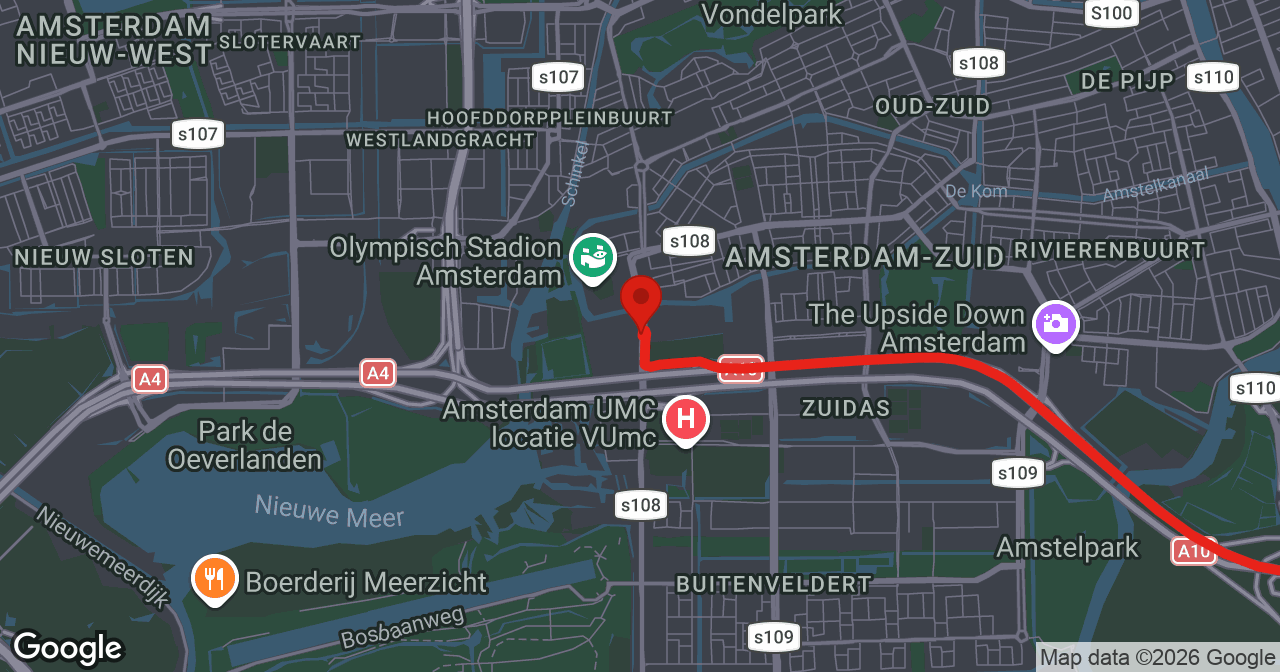 Kaart van de meldlocatie