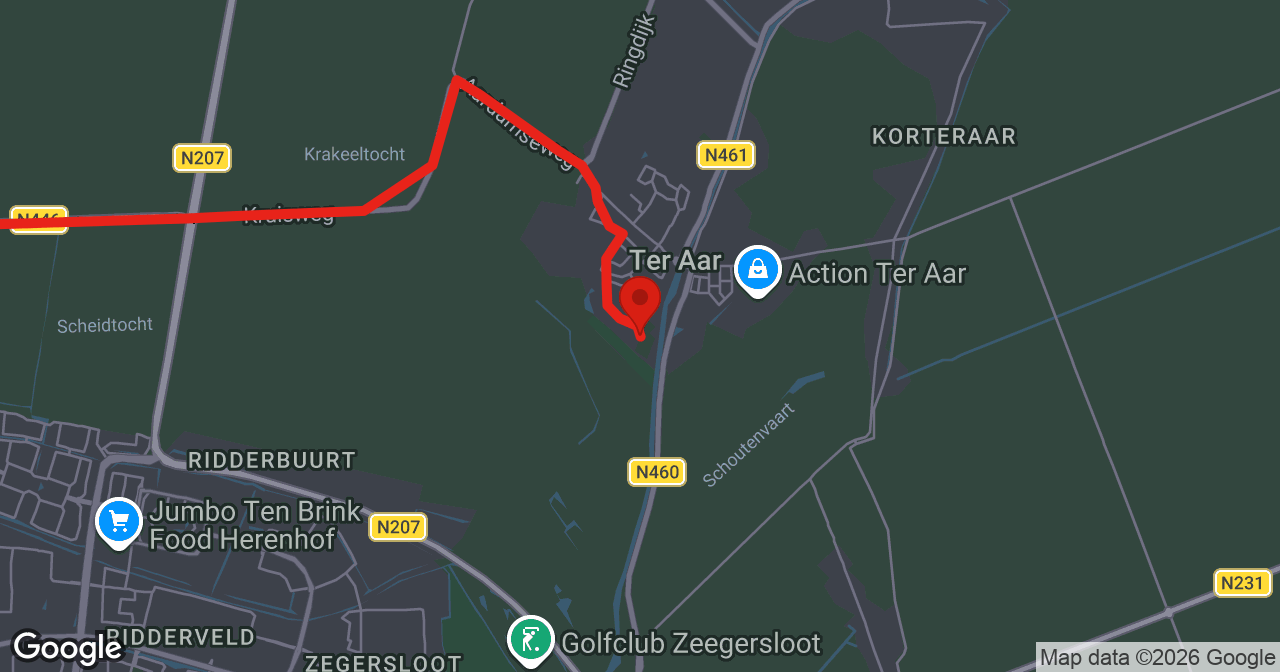Kaart van de meldlocatie