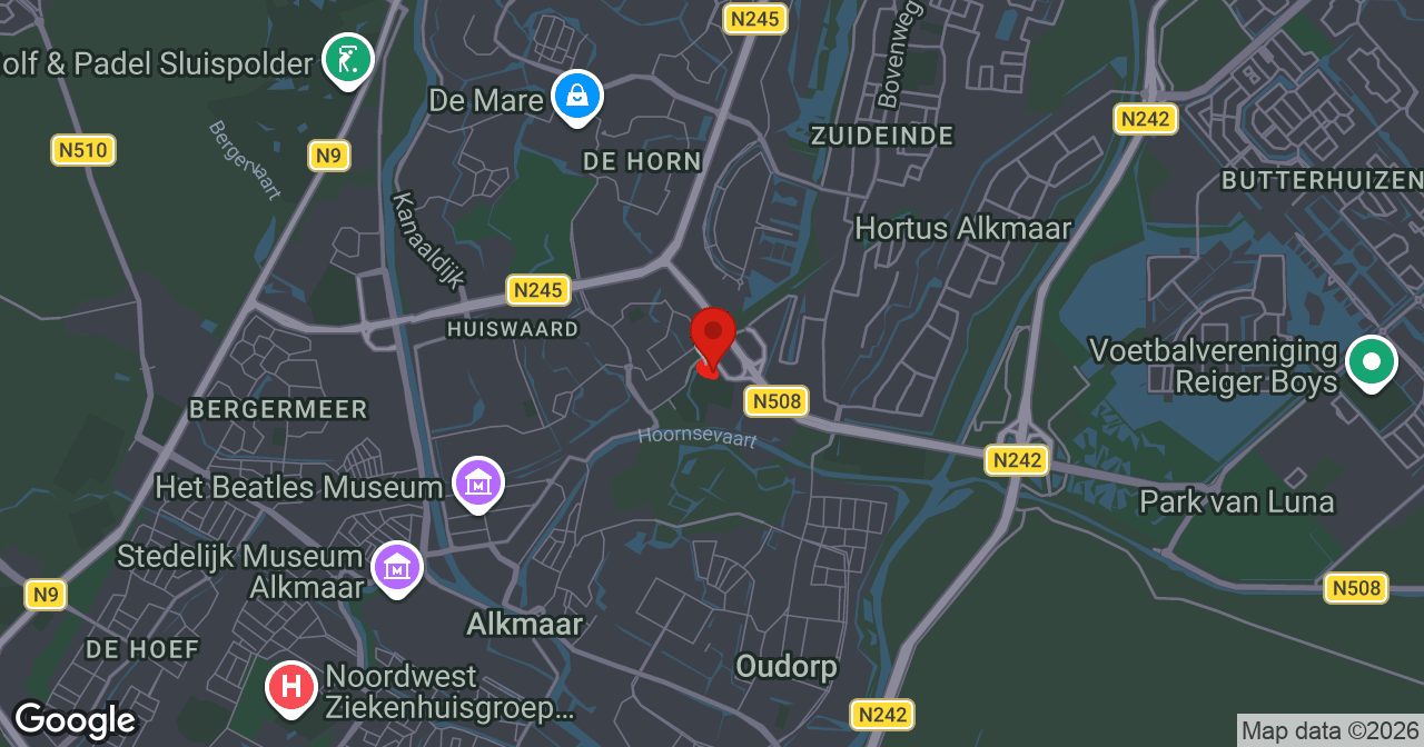 Kaart van de meldlocatie