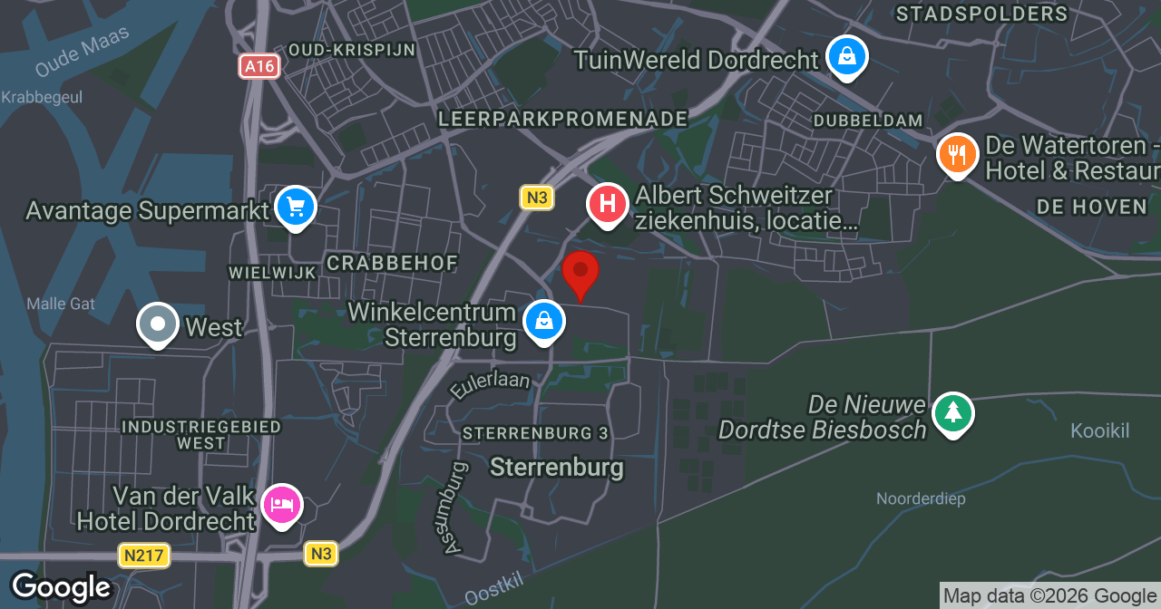 Kaart van de meldlocatie