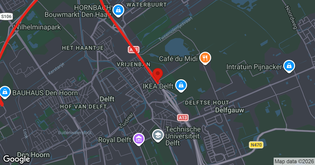 Kaart van de meldlocatie