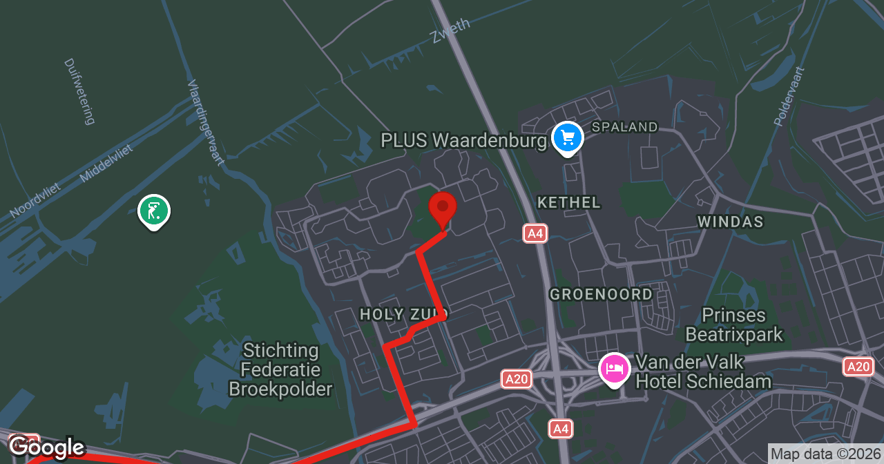 Kaart van de meldlocatie