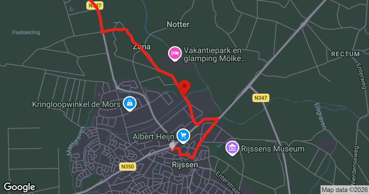 Kaart van de meldlocatie