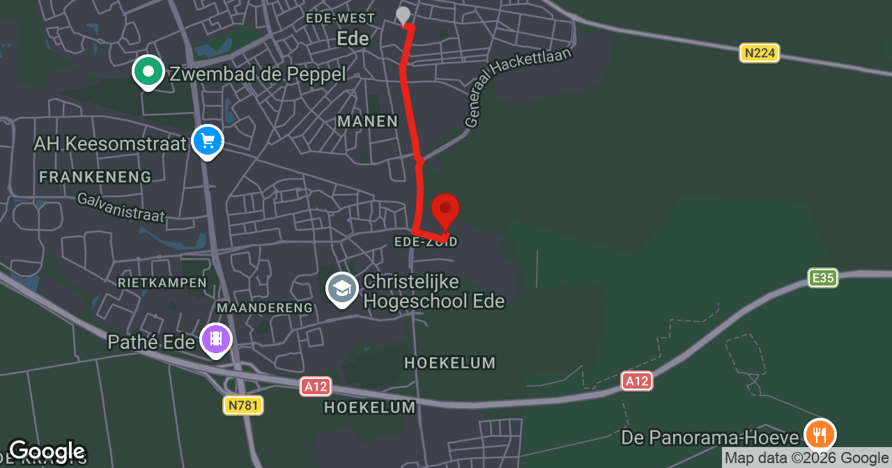 Kaart van de meldlocatie