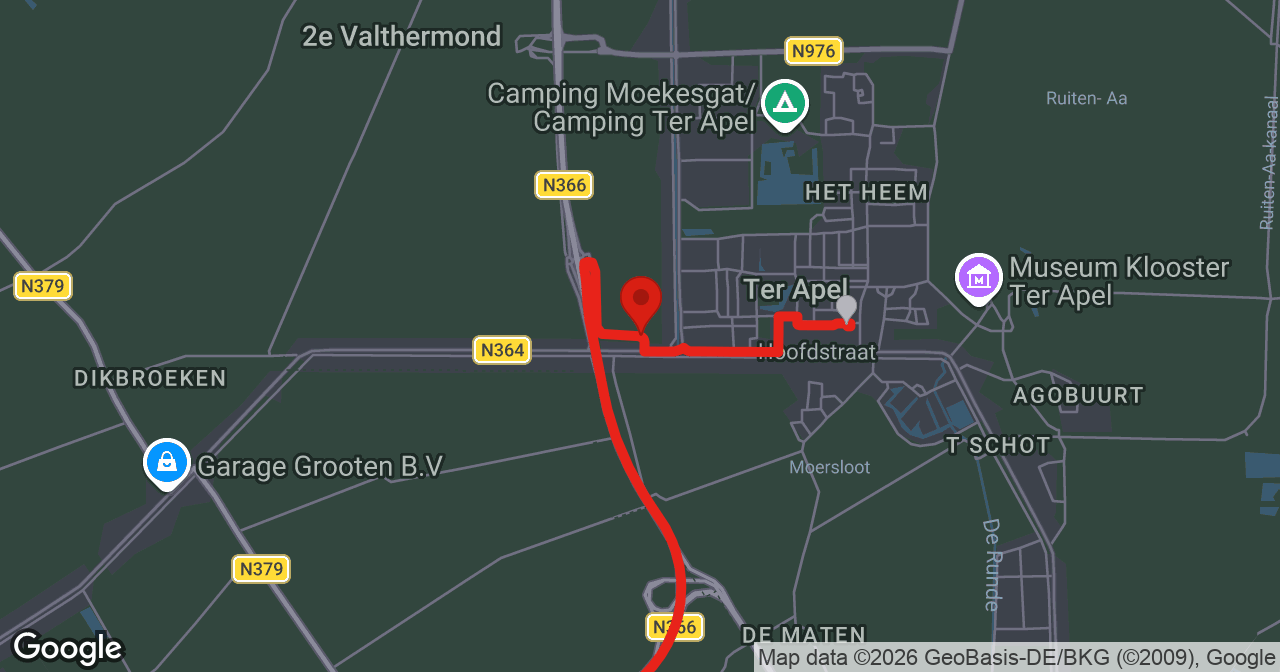 Kaart van de meldlocatie