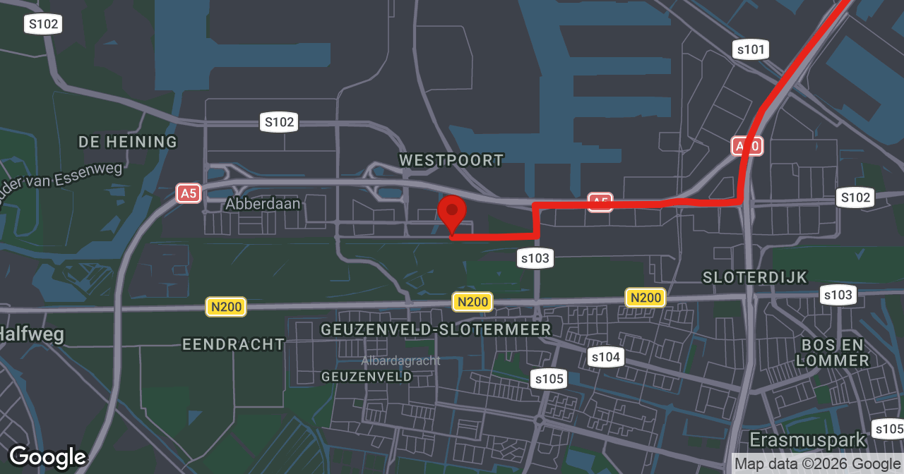 Kaart van de meldlocatie