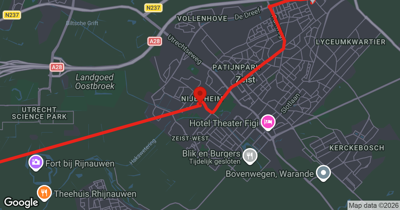 Kaart van de meldlocatie