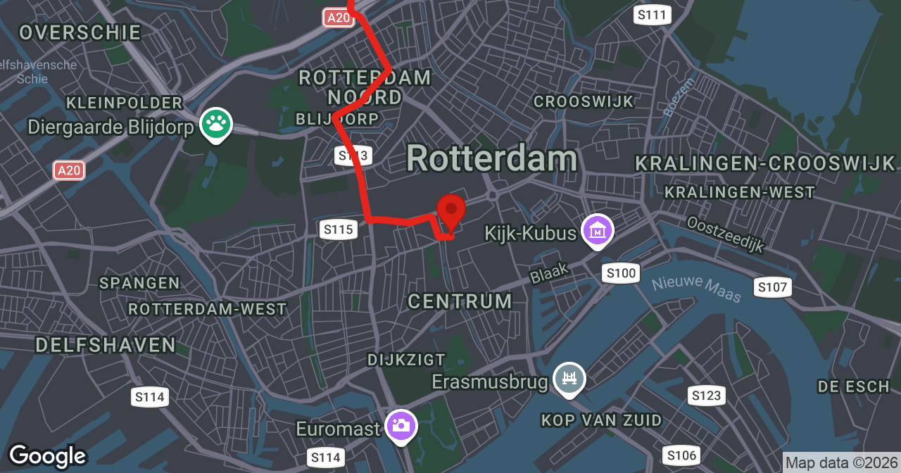 Kaart van de meldlocatie