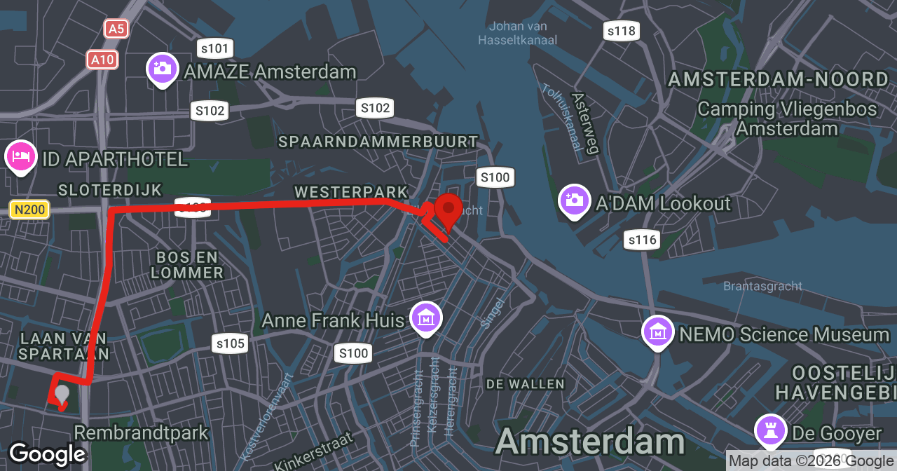 Kaart van de meldlocatie
