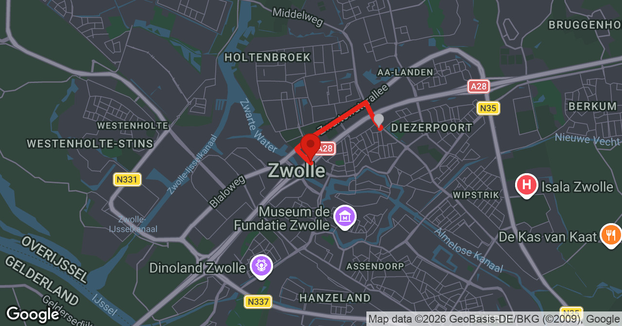 Kaart van de meldlocatie
