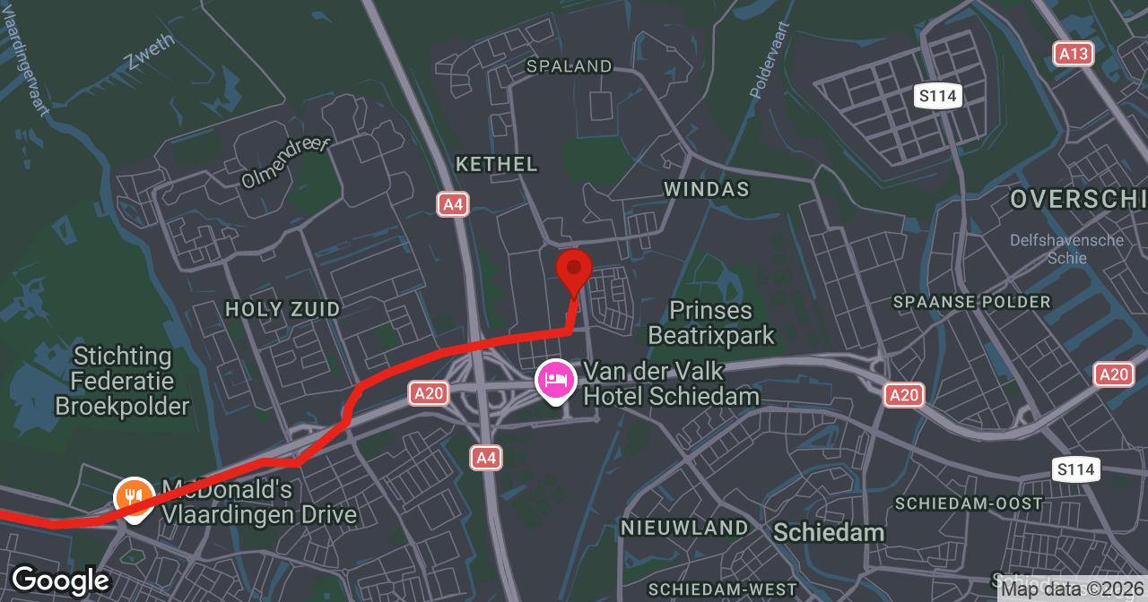 Kaart van de meldlocatie