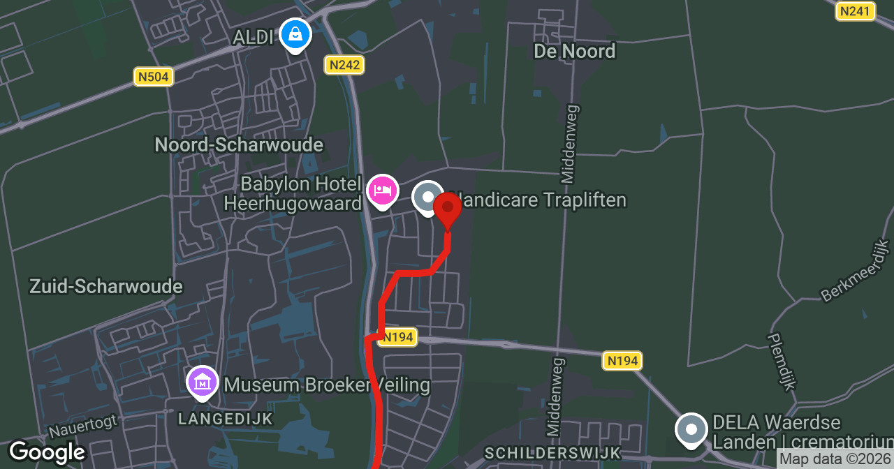 Kaart van de meldlocatie