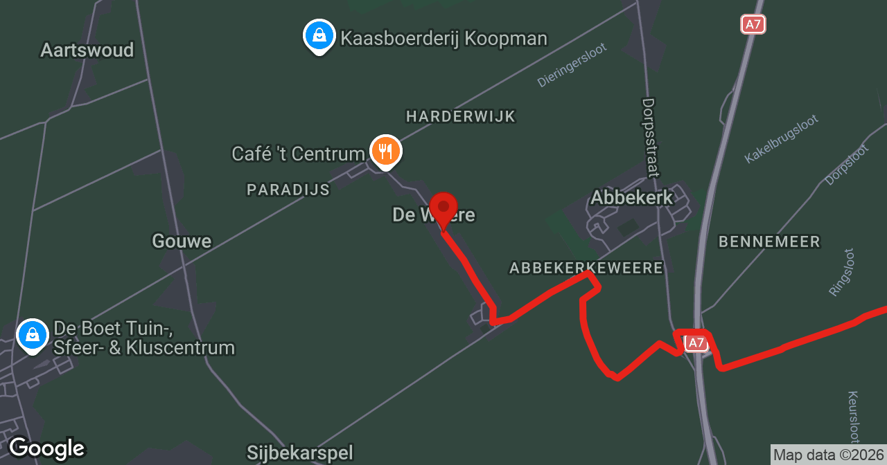 Kaart van de meldlocatie