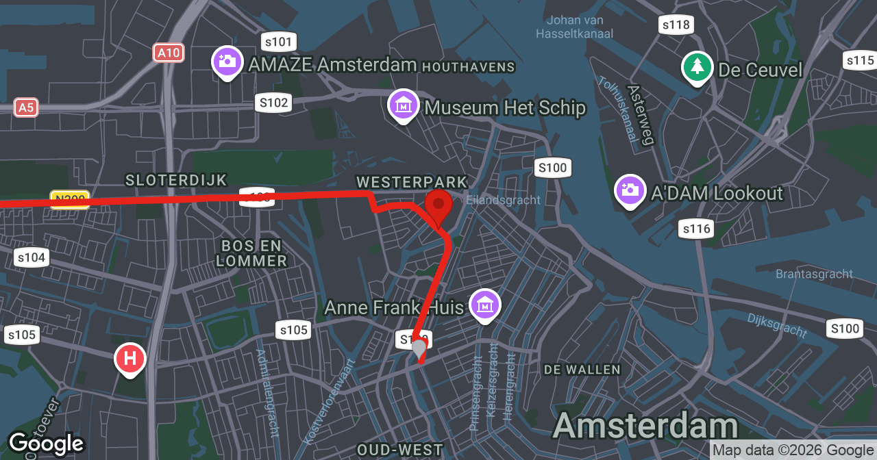 Kaart van de meldlocatie