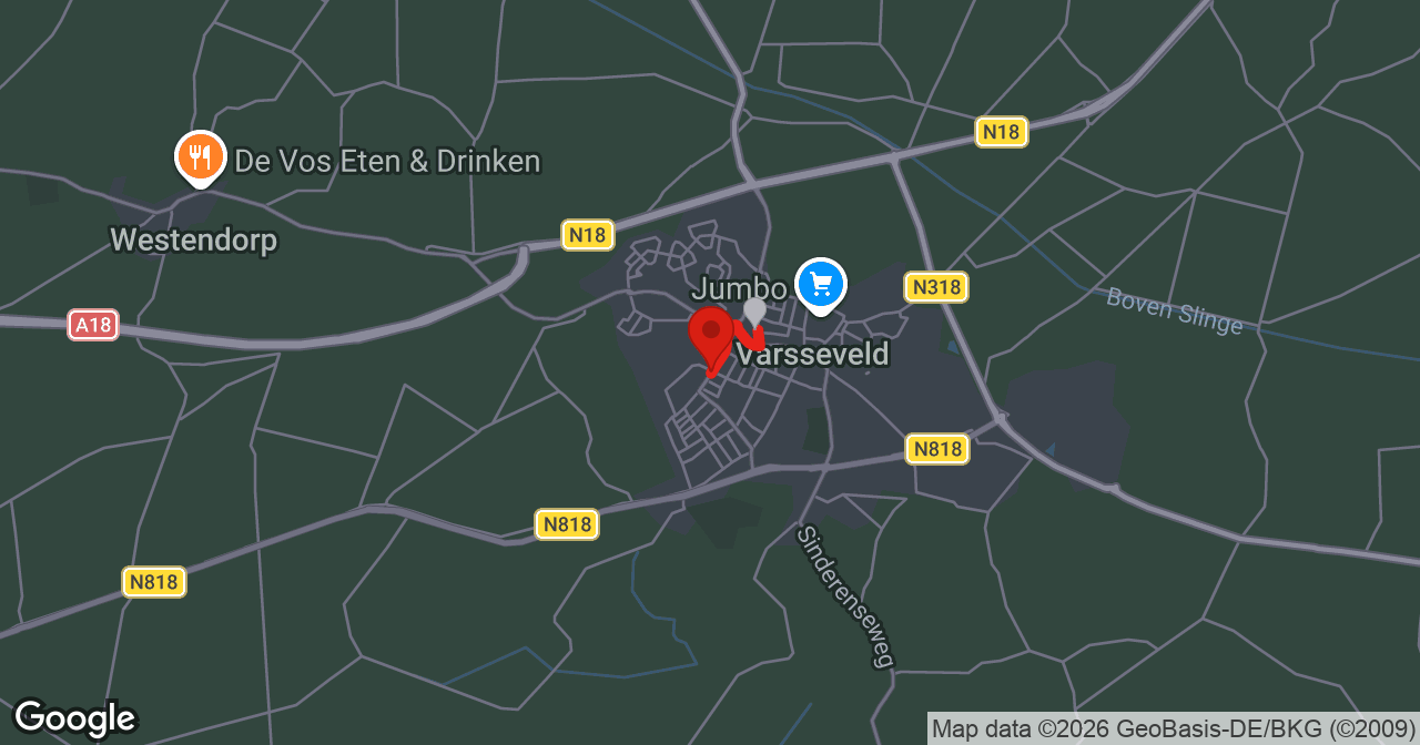 Kaart van de meldlocatie