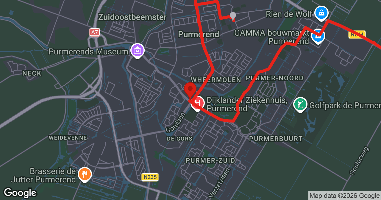 Kaart van de meldlocatie