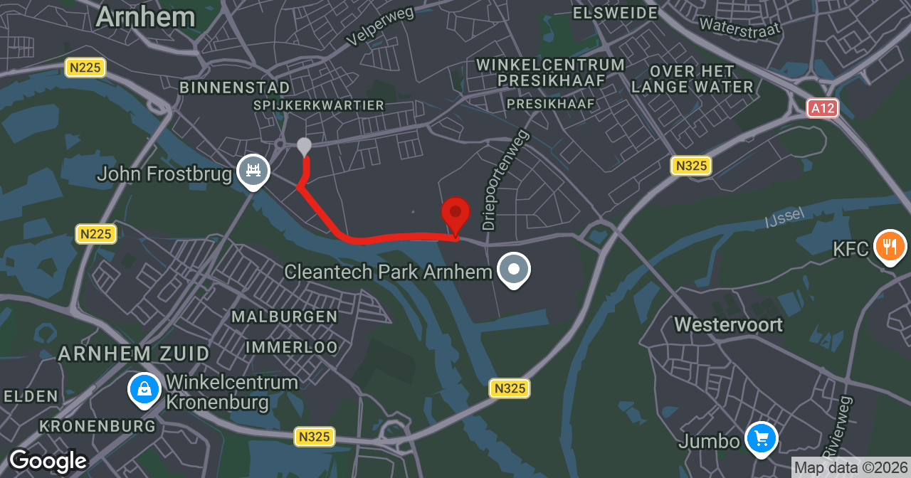 Kaart van de meldlocatie
