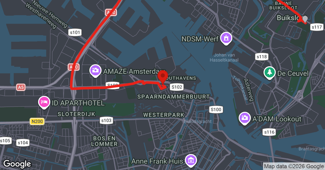 Kaart van de meldlocatie