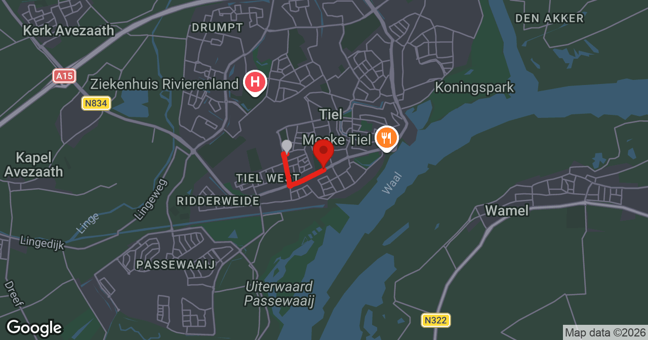 Kaart van de meldlocatie