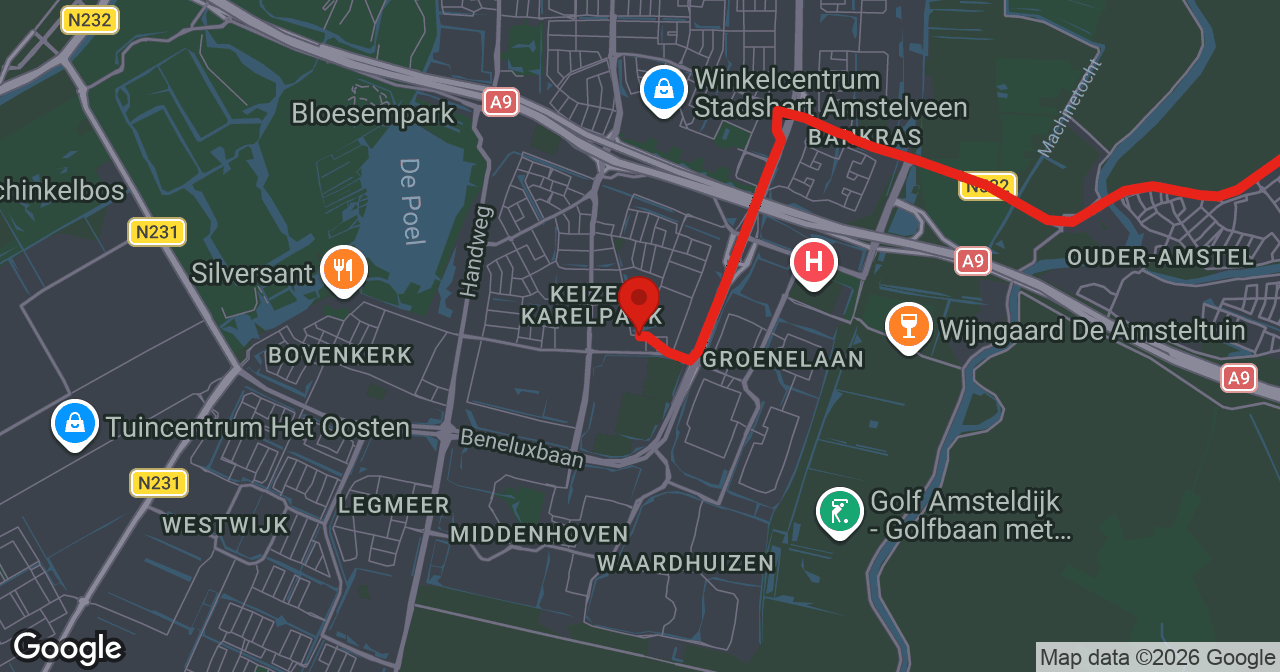 Kaart van de meldlocatie
