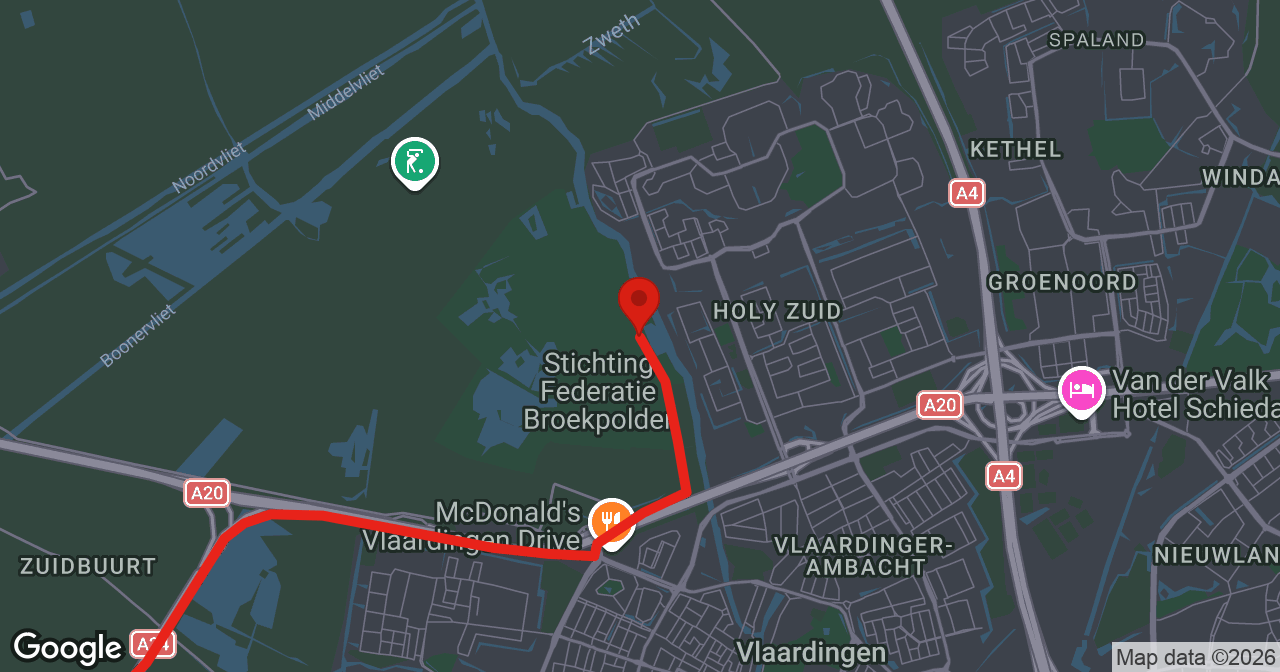 Kaart van de meldlocatie