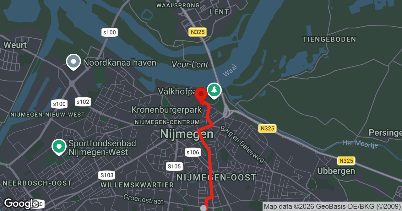 Kaart van de meldlocatie