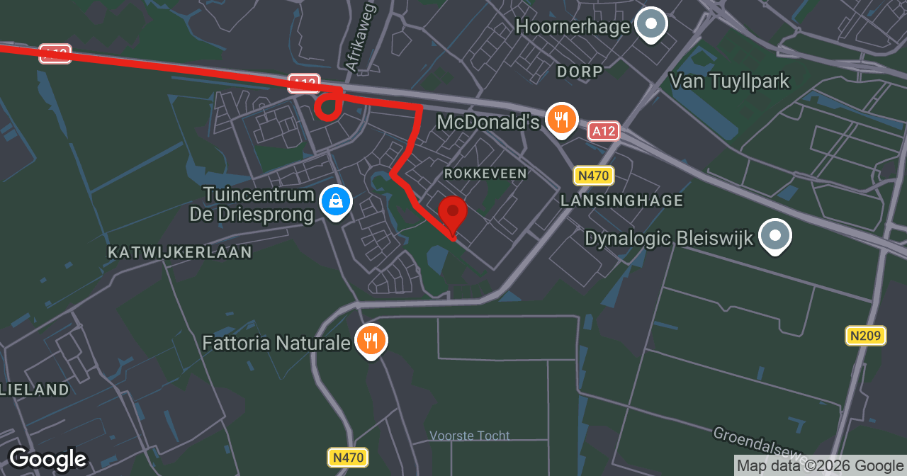 Kaart van de meldlocatie