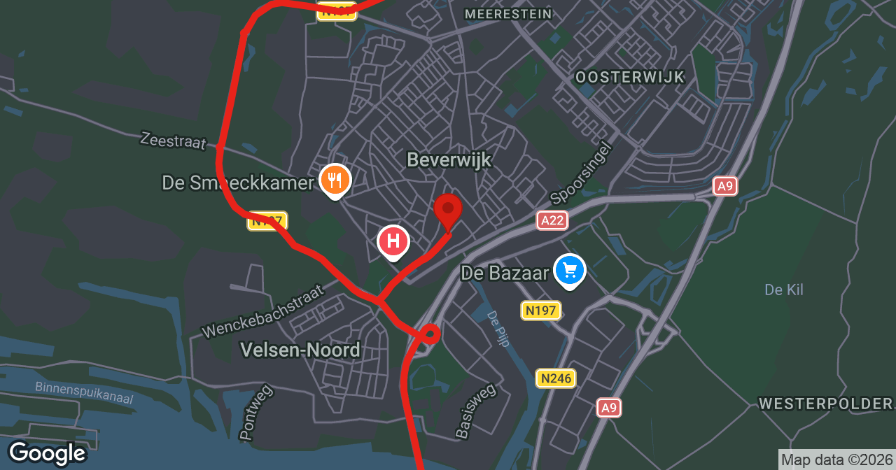 Kaart van de meldlocatie