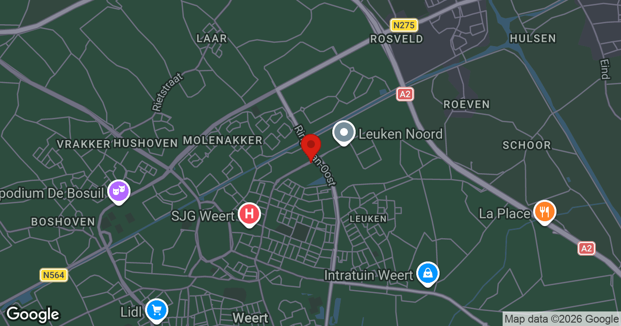 Kaart van de meldlocatie