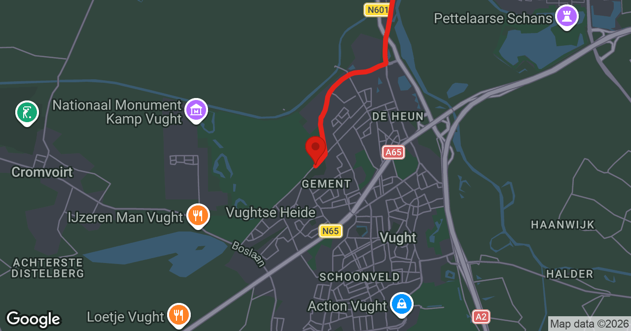 Kaart van de meldlocatie