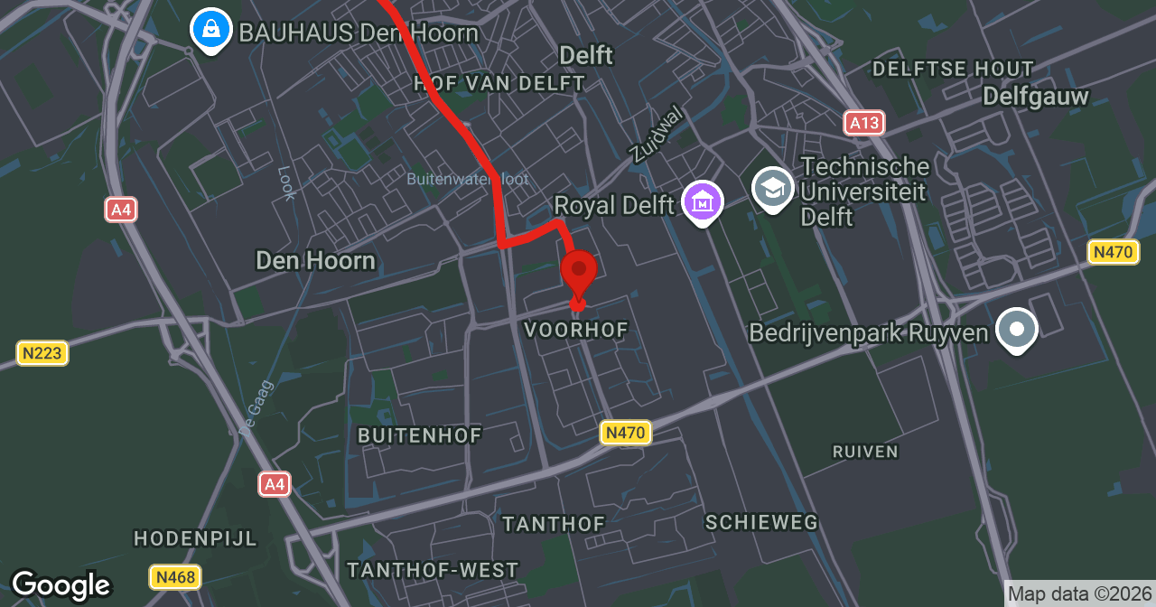 Kaart van de meldlocatie