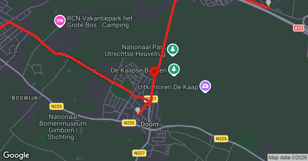 Kaart van de meldlocatie