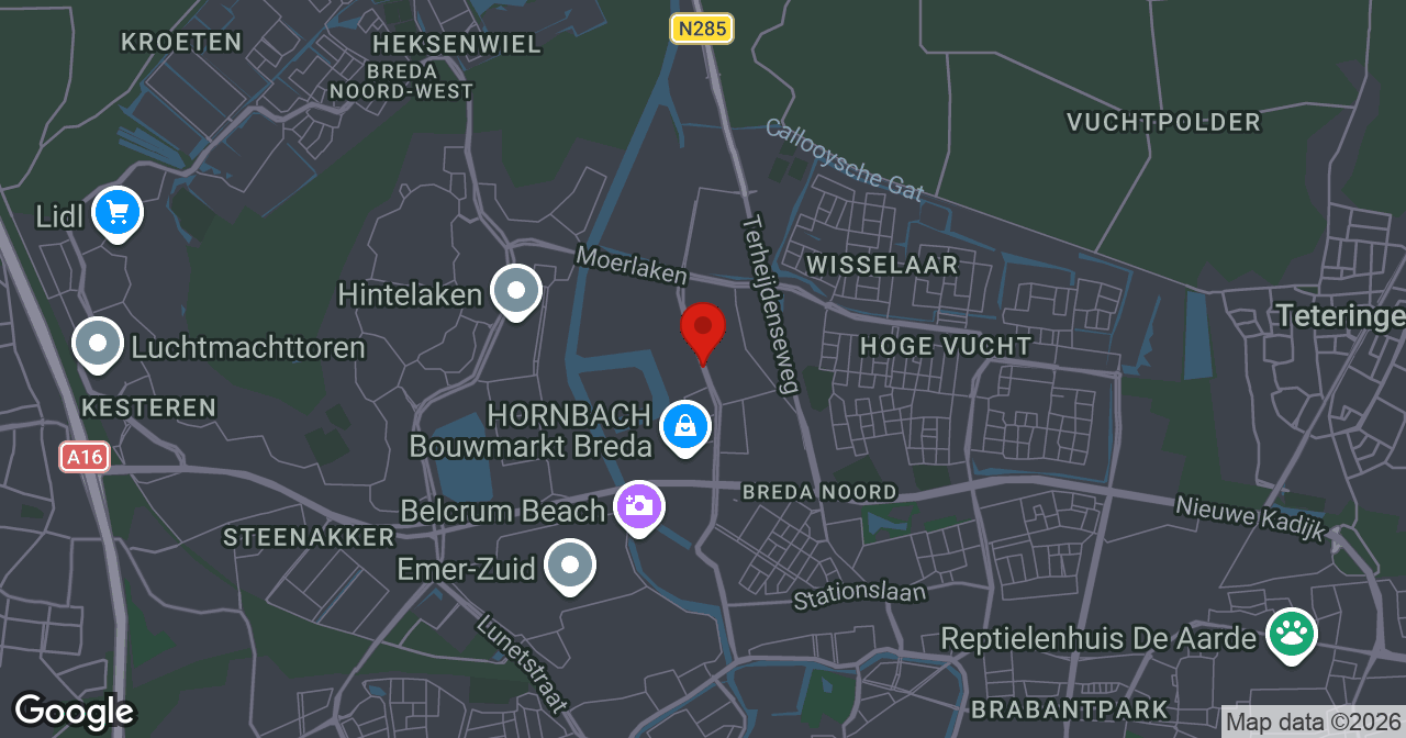 Kaart van de meldlocatie