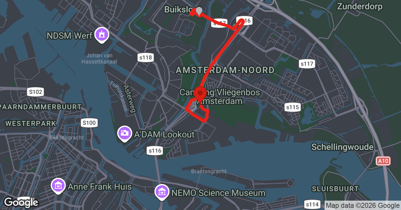 Kaart van de meldlocatie