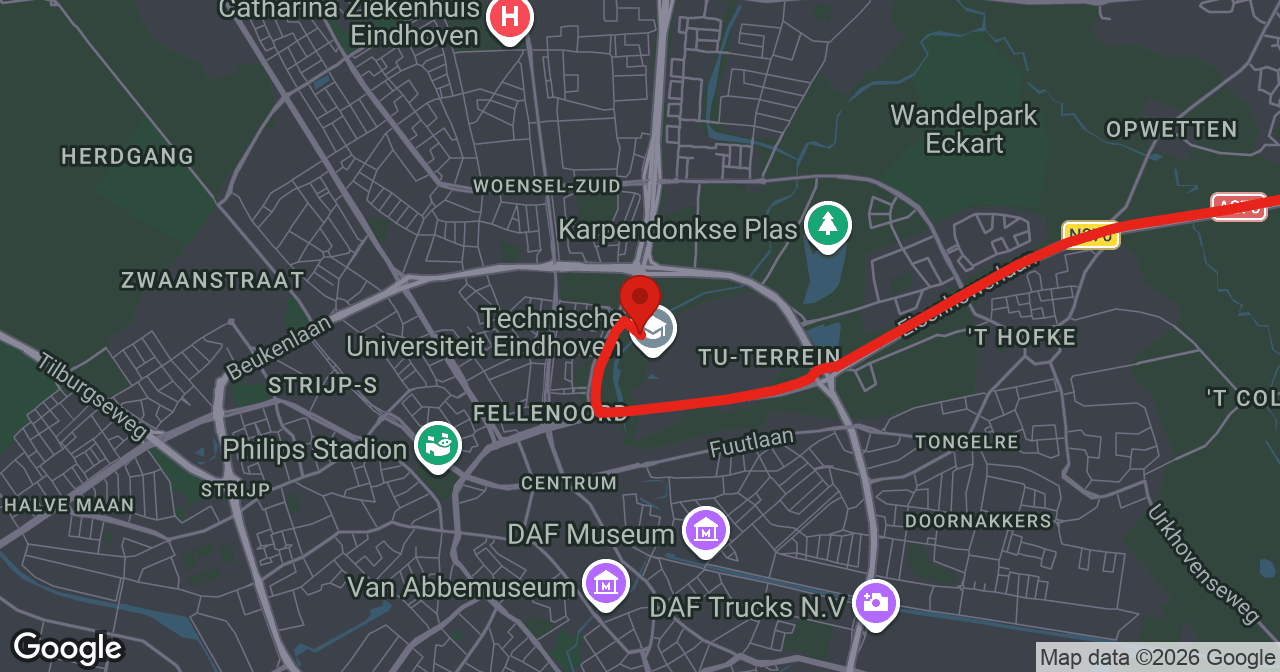 Kaart van de meldlocatie