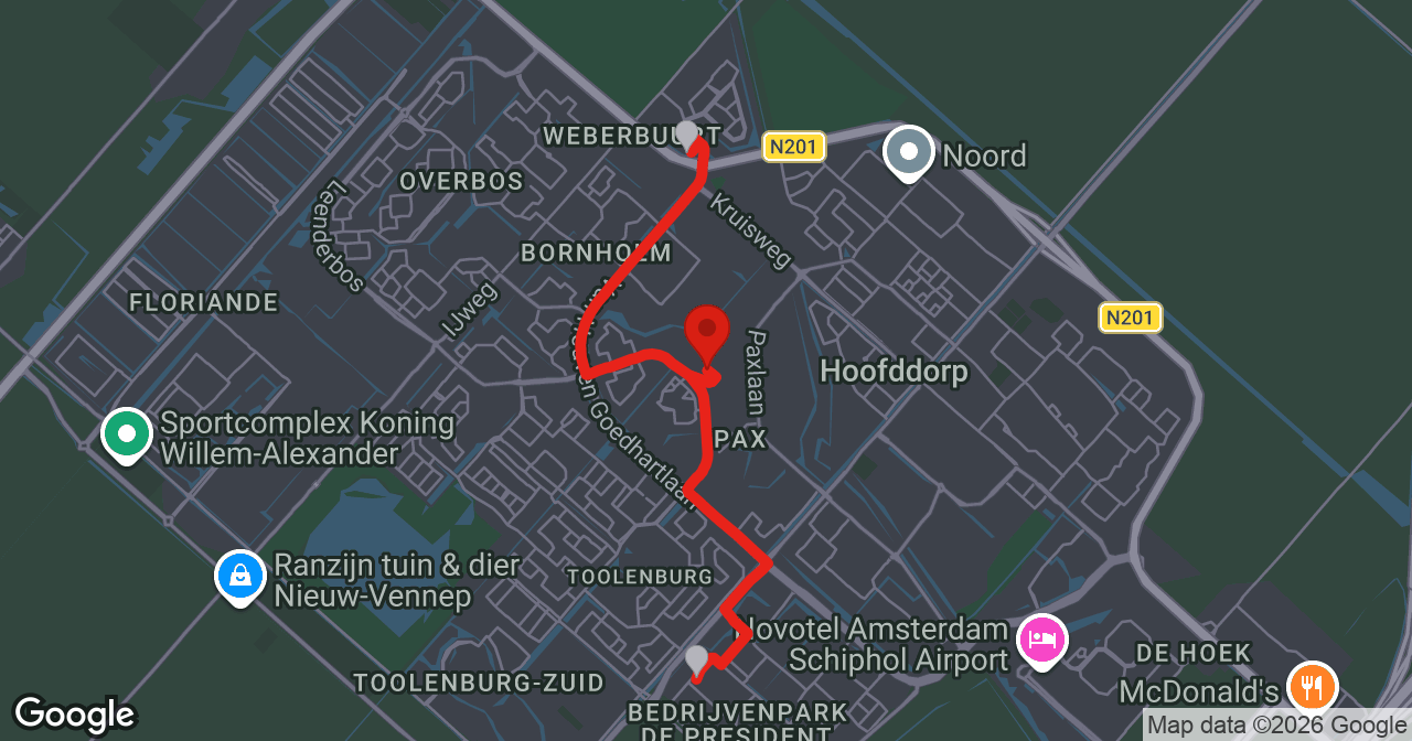 Kaart van de meldlocatie