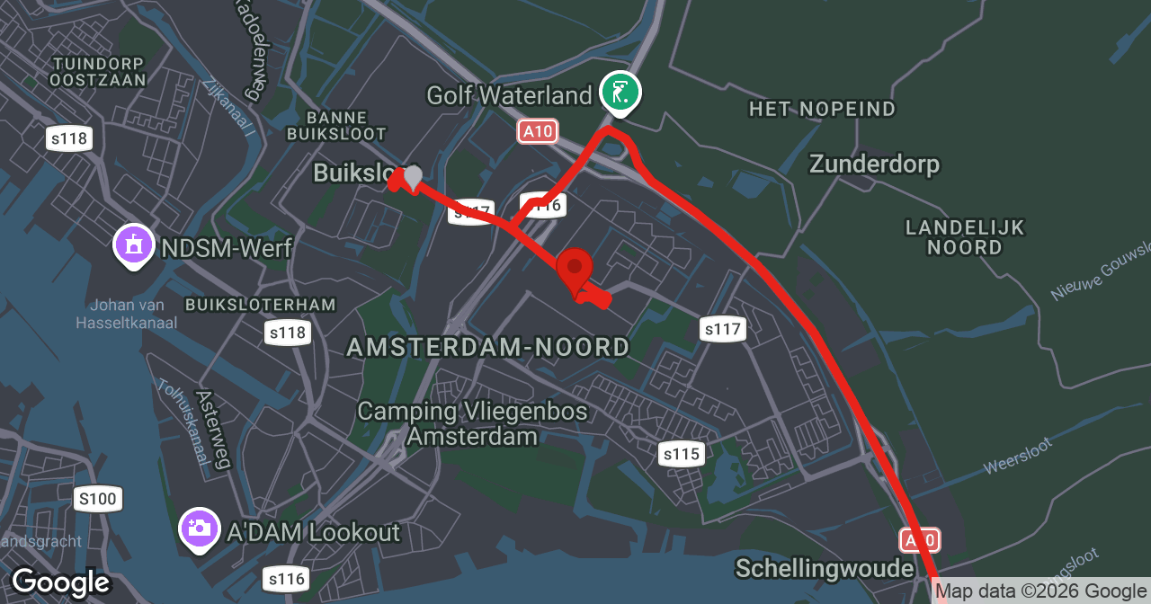Kaart van de meldlocatie
