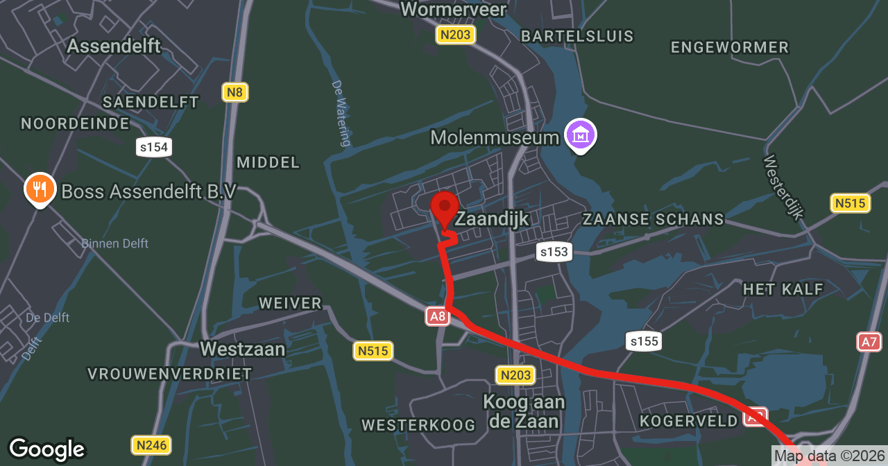 Kaart van de meldlocatie