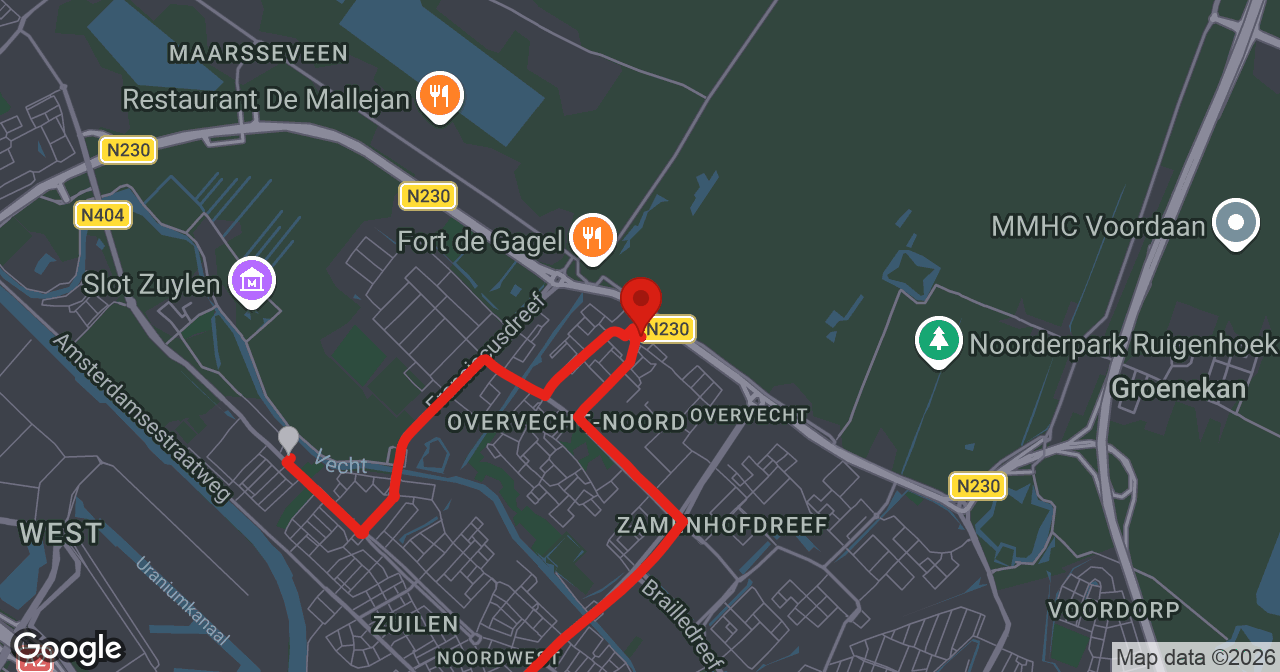 Kaart van de meldlocatie